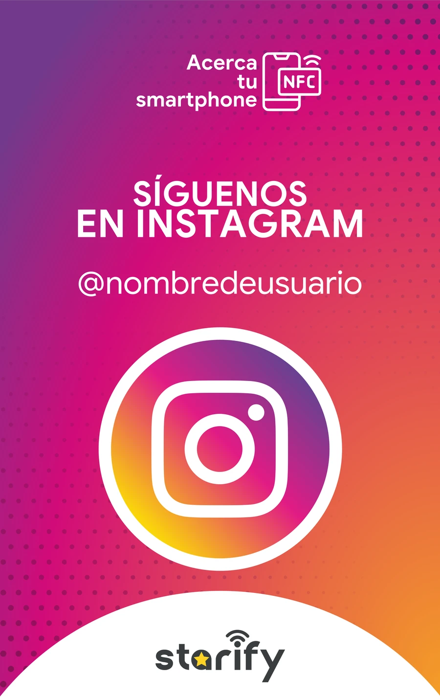 Duo Tarjetas NFC sin contacto Google Reseñas e Instagram - instagram